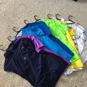 9 Medium Golf Shirts